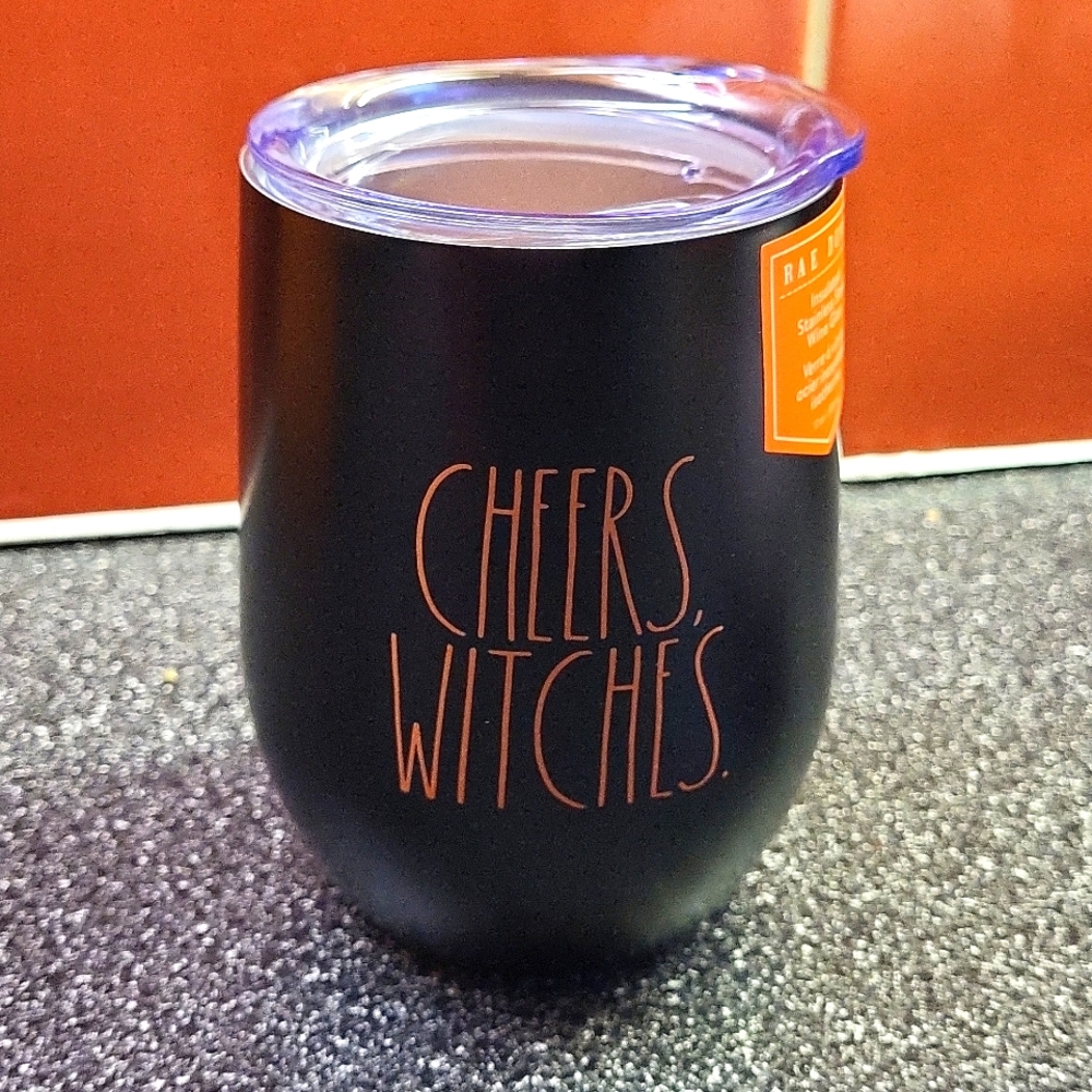 Halloween 🎃 Rae Dunn CHEERS WITCHES Insulated Wine Tumbler